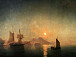 И. Айвазовский. Вид на Везувий в лунную ночь. 1858
